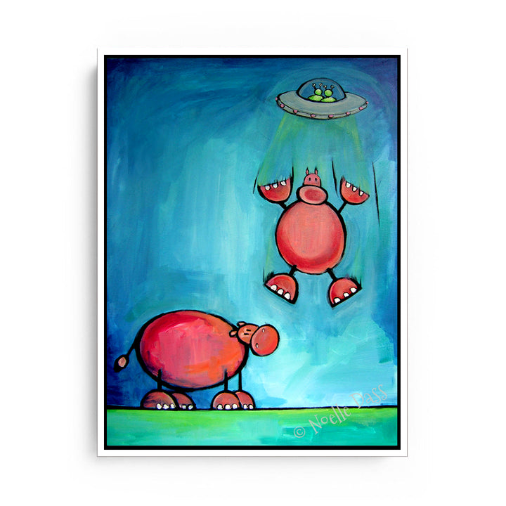 Must...Have...Hippo! Canvas / 11x14 / White Floating Frame