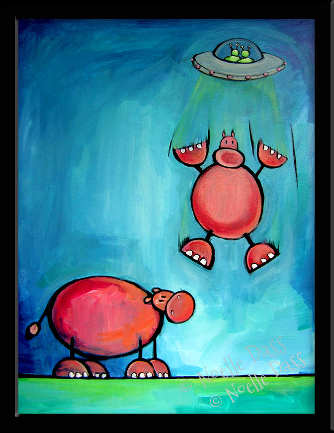 Must...Have...Hippo! Paper / 6x8 / Framed