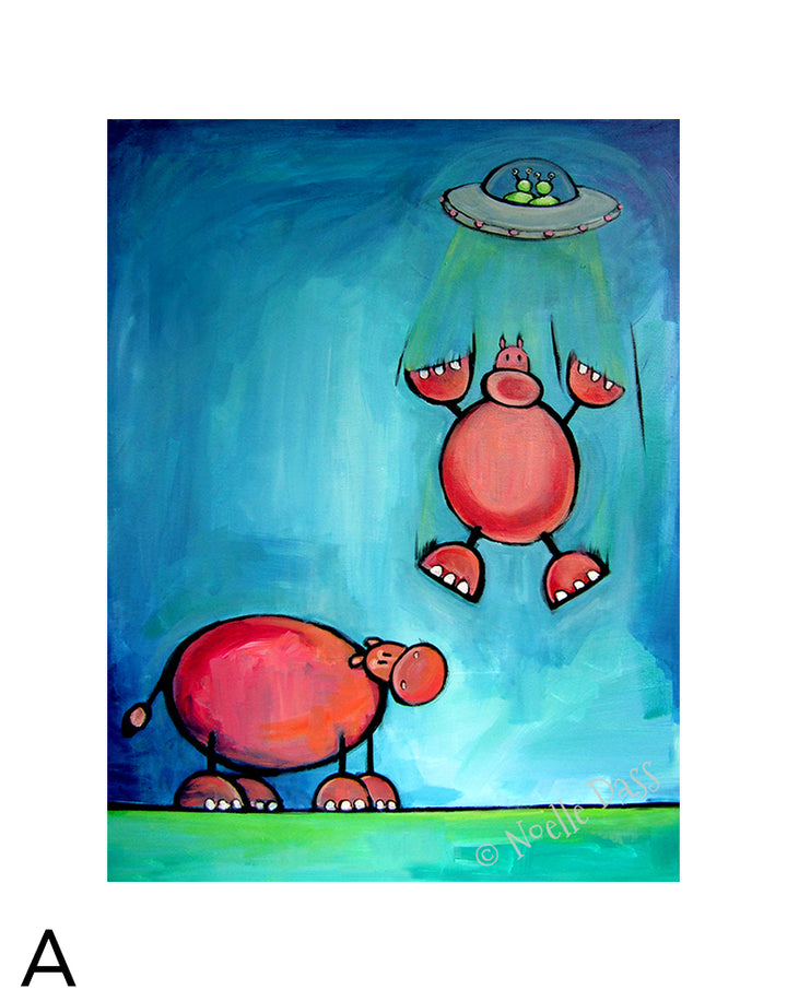 Must...Have...Hippo! A. 11x14 in. archival paper with white border - image is 8x10