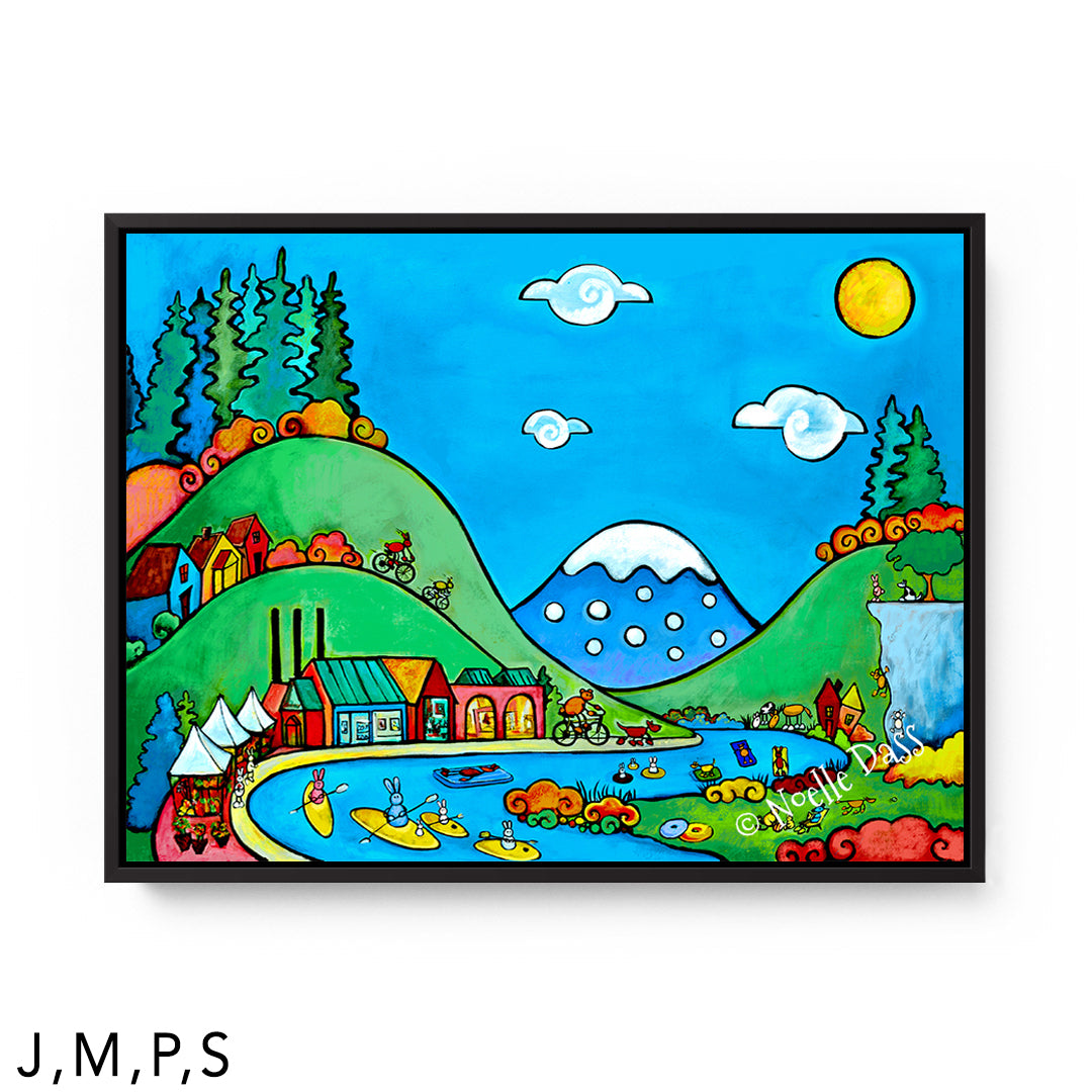 Wonderland S: Framed Canvas - Black 30x40 in.
