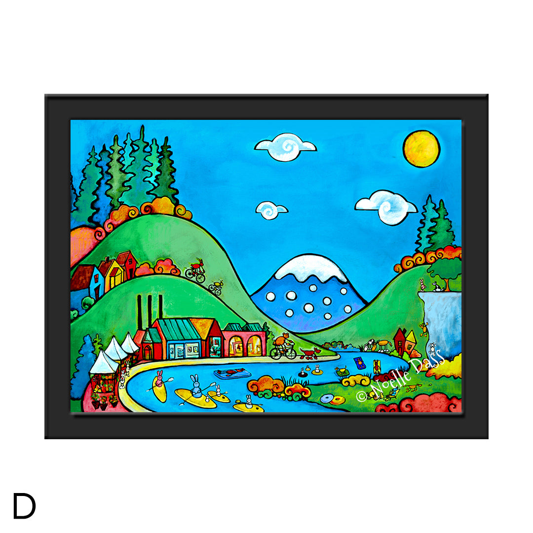 Wonderland D. Framed 6x8 in. paper