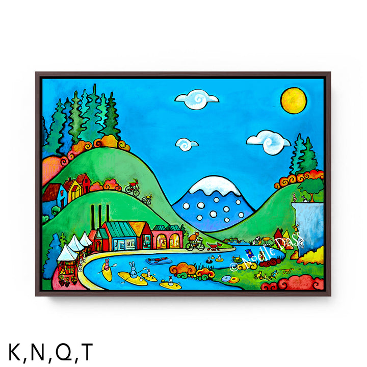 Wonderland T: Framed Canvas - Brown 30x40 in.