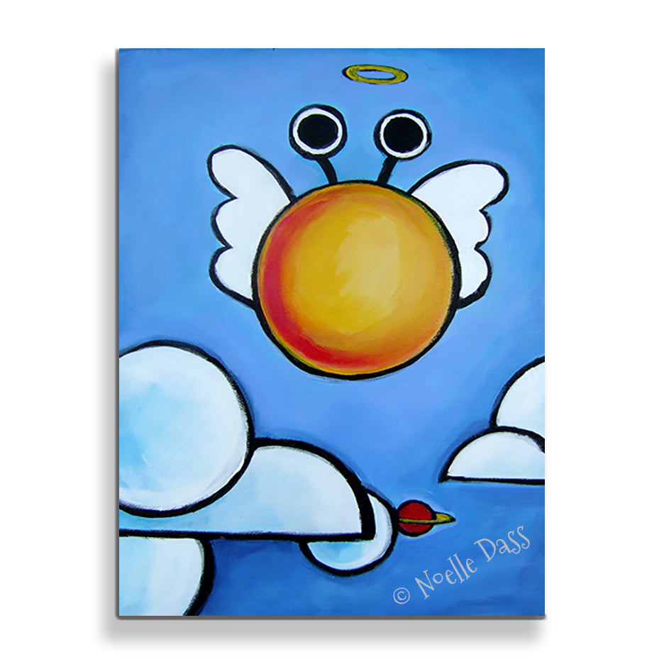 Alien Cherub Canvas / 30x40 / Unframed