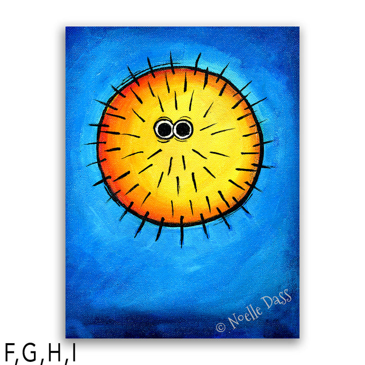 Puffer Blowfish Art @#$%^@#!! B. Archival Paper - Image is 16x20 in.