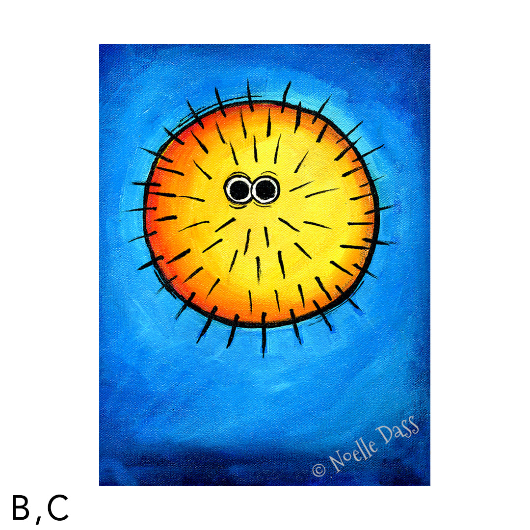 Puffer Blowfish Art @#$%^@#!! B. Archival Paper - Image is 16x20 in.