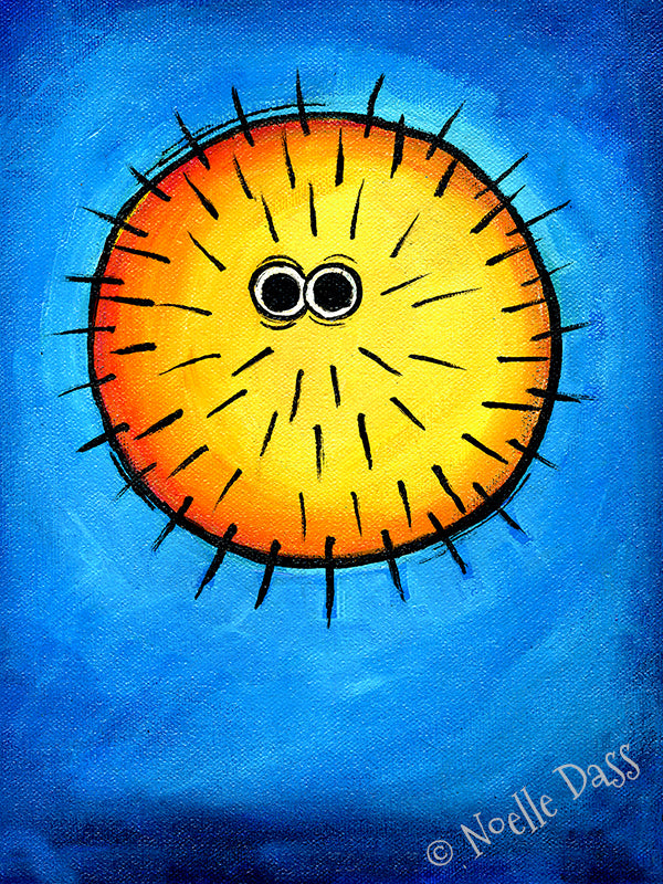 Puffer Blowfish Art @#$%^@#!! Paper / 16x20 / Unframed