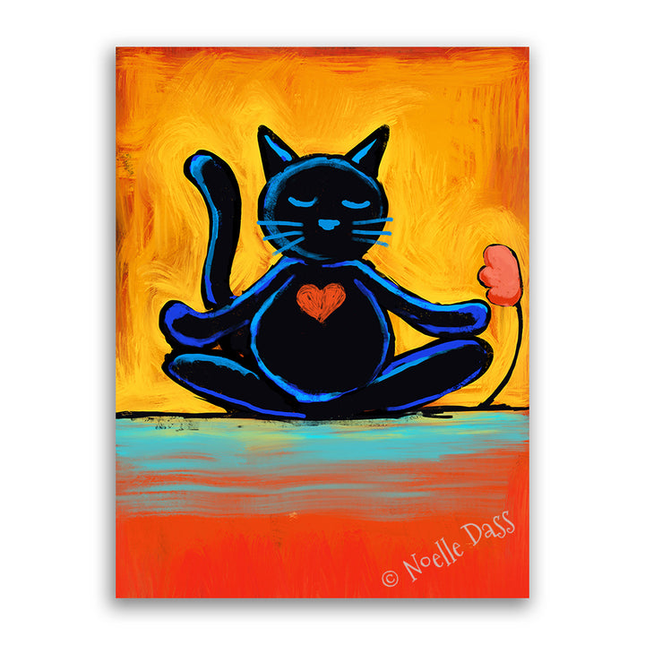 Cat Zen Canvas / 11x14 / Unframed