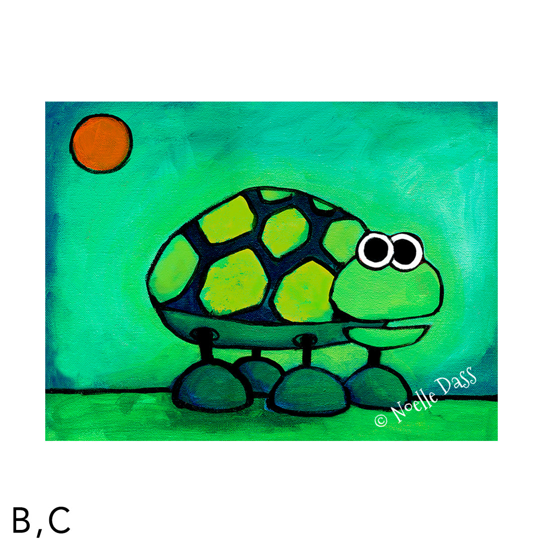 Chatty Turtle C. Archival Paper - Image is 18x24 in.
