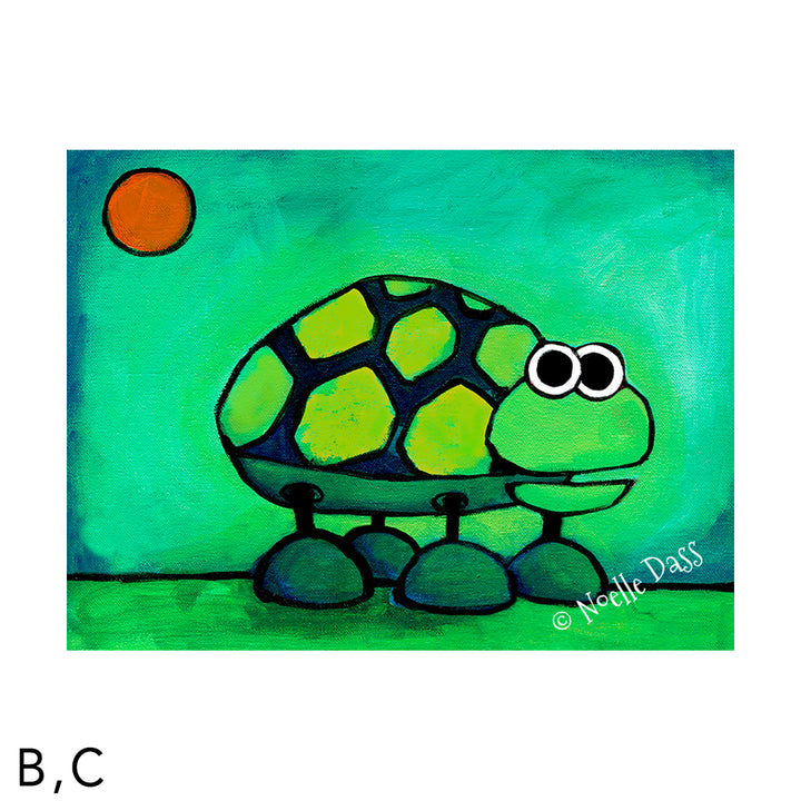 Chatty Turtle C. Archival Paper - Image is 18x24 in.