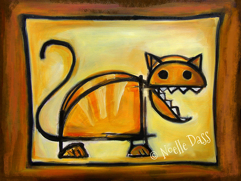 Crazy Ole Cat Paper / 16x20 / Unframed