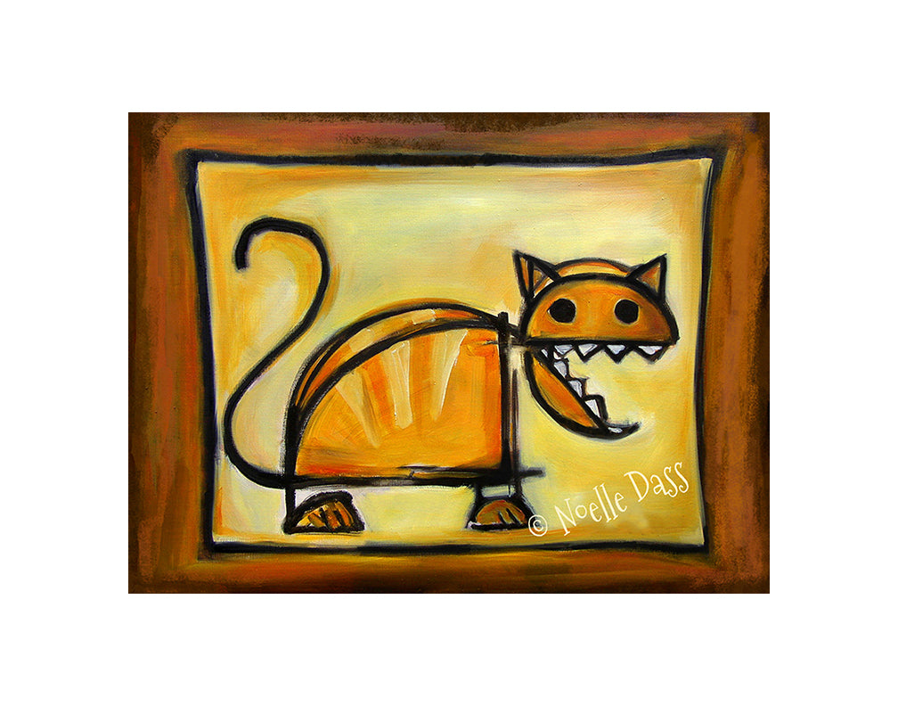 Crazy Ole Cat Paper / 11x14 with white border/image is 8x10 / Unframed