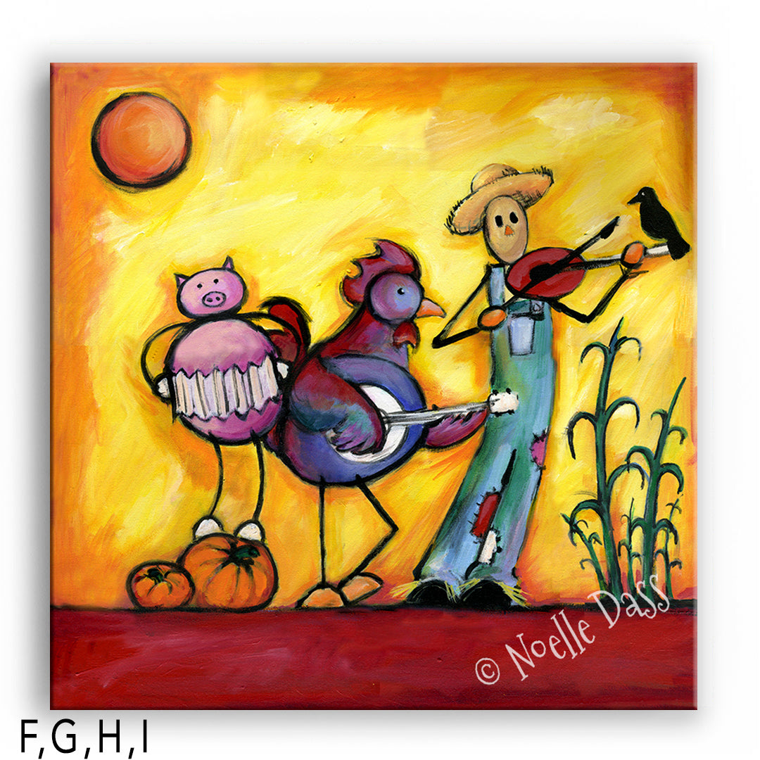 Fall Celebration I. Canvas 30x30 in