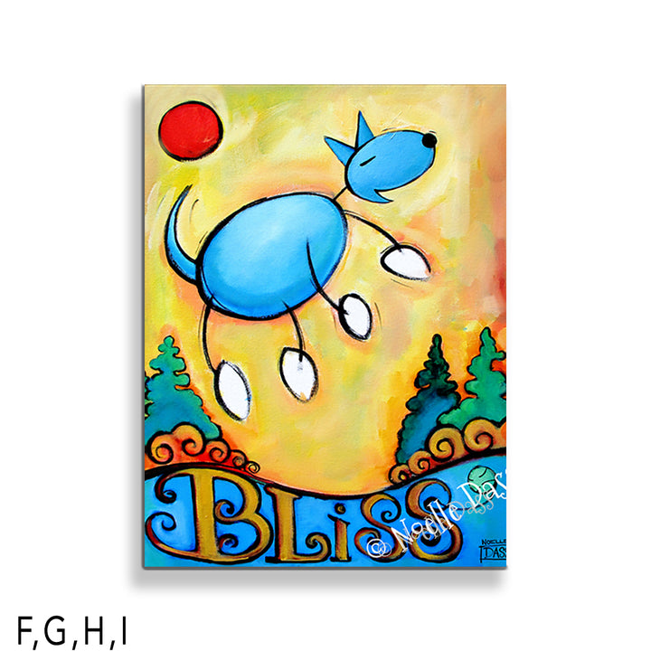 Dog Bliss I: Canvas 30x40 in.