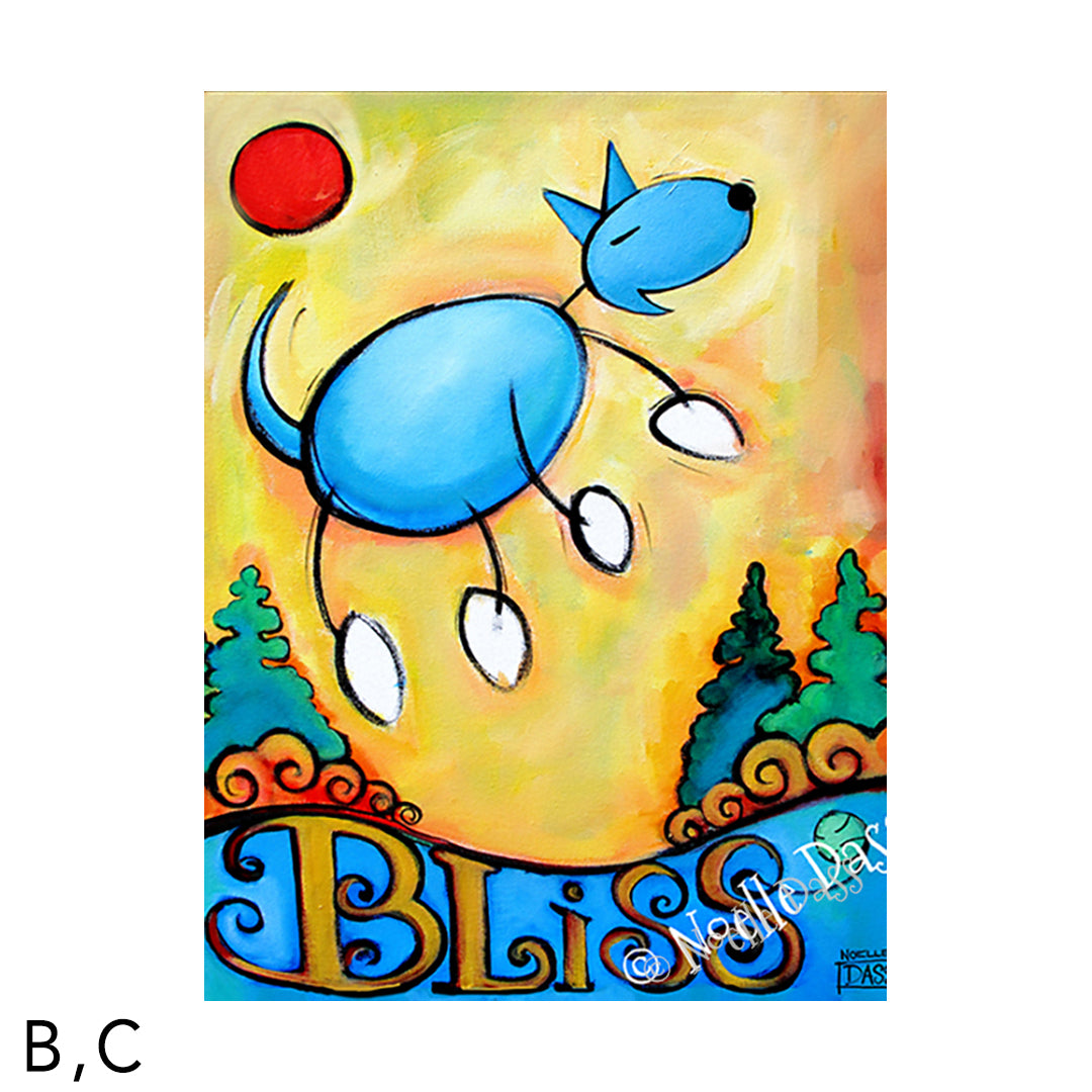 Dog Bliss C. Archival Paper - Image is 18x24 in.