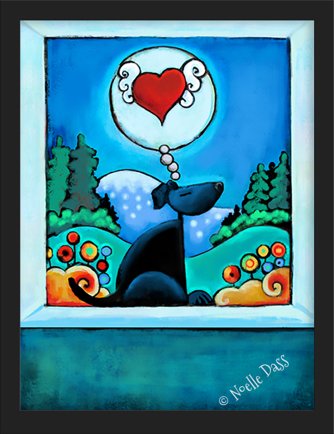 Black Dog | Thinking of You Paper / 6x8 / Framed