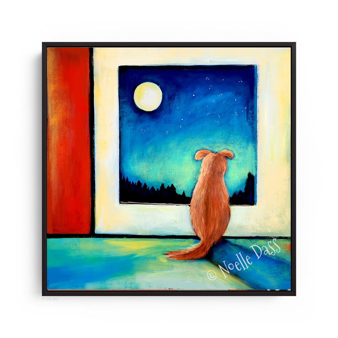 Waiting For You... Canvas / 30x30 / Black Floating Frame