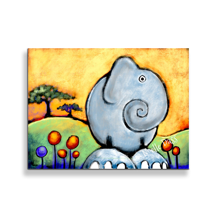 African Elephant Canvas / 30x40 / Unframed