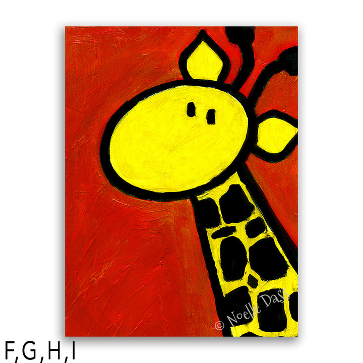 Portrait of a Giraffe I: Canvas 30x40 in.
