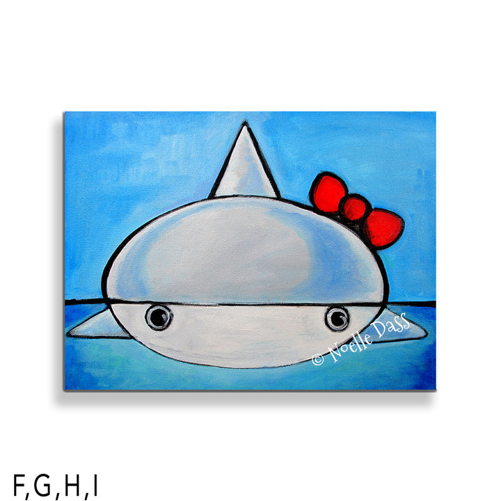 Hello Shark I: Canvas 30x40 in.