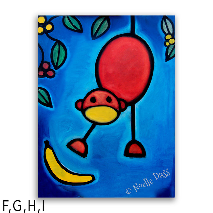 I Dropped My Banana Monkey art I: Canvas 30x40 in.