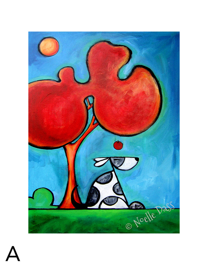 Newton's Dog A. 11x14 in. archival paper with white border - image is 8x10