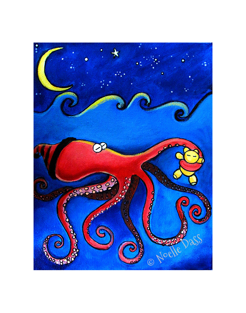 Bedtime Octopus Art