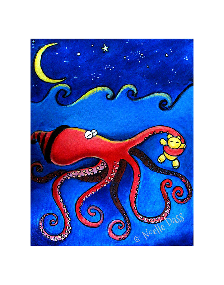 Bedtime Octopus Art