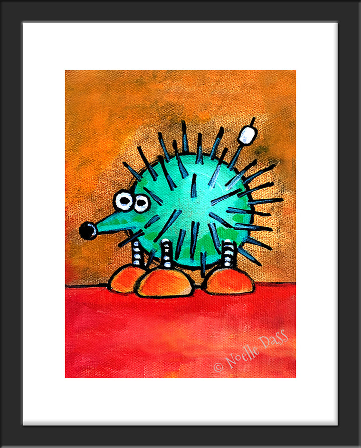 Marshmallow? What Marshmallow? Paper / 11x14 with white border/image is 8x10 / Black Frame