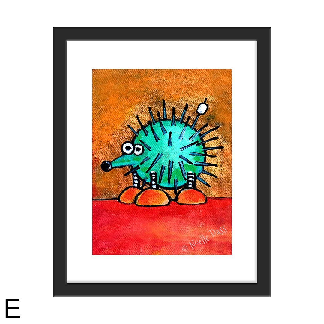 Marshmallow? What Marshmallow? E. Framed 11x14 paper with white border