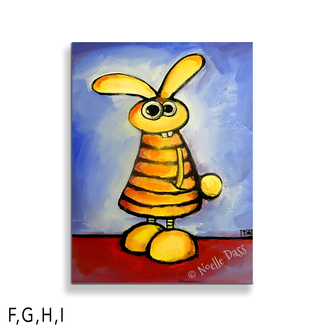 Rabbit with Hands in Pocket Wondering Why You Are Looking at Him I: Canvas 30x40 in.
