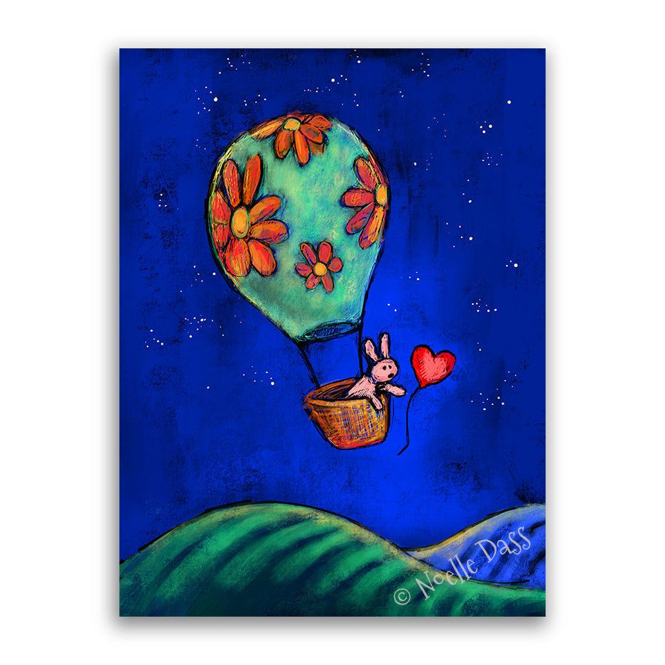 Rabbit Reaching for Red Balloon