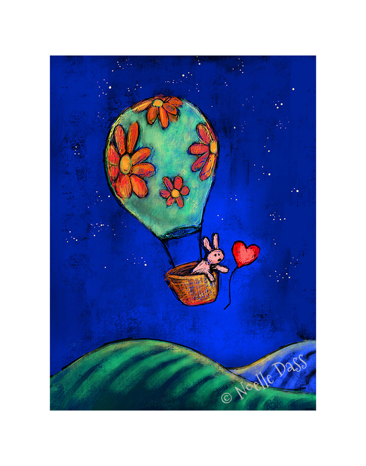 Rabbit Reaching for Red Balloon