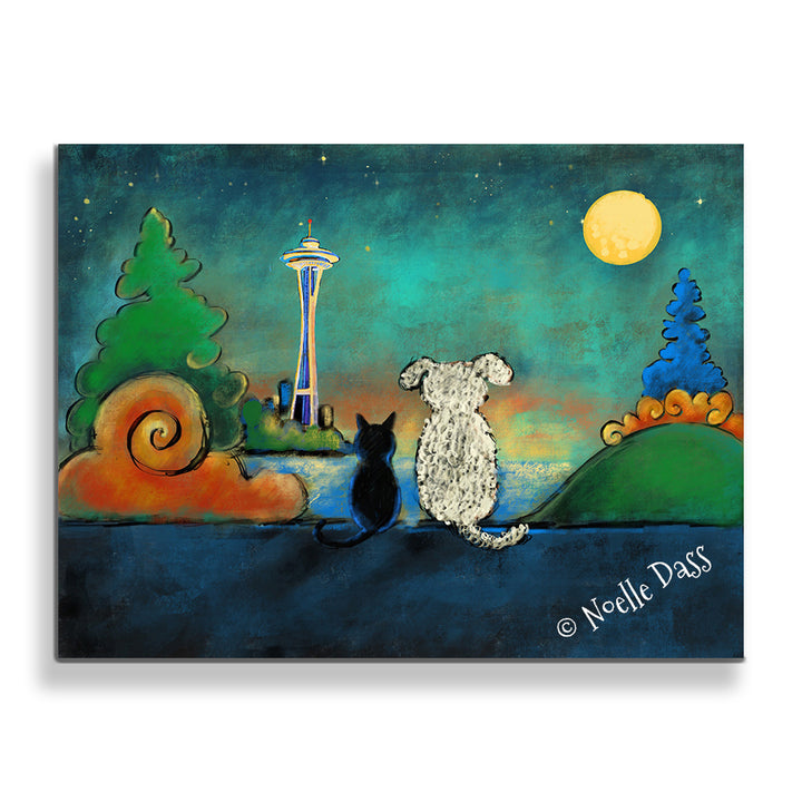 Space Needle Friendship Canvas / 11x14 / Unframed