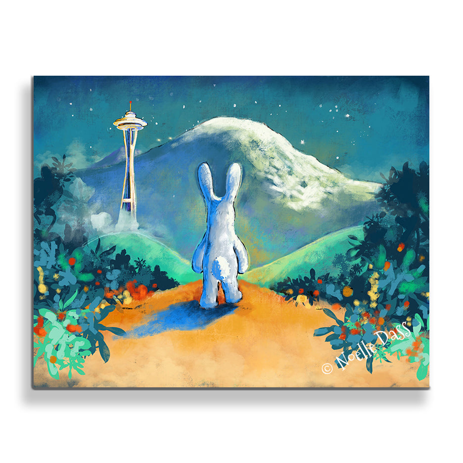 Space Needle Trust the Journey Canvas / 11x14 / Unframed