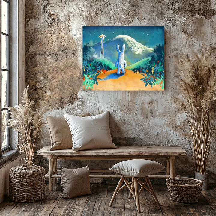 Space Needle Trust the Journey Paper / 16x20 / Unframed