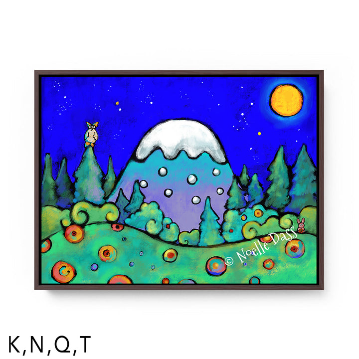 The Mountains are Calling and I Must Go T: Framed Canvas - Brown 30x40 in.