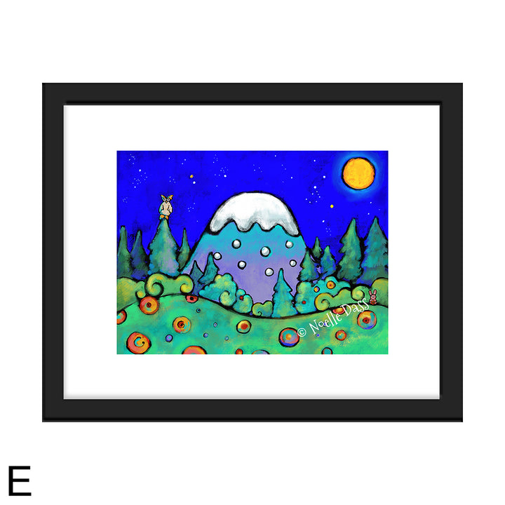 The Mountains are Calling and I Must Go E. Framed 11x14 paper with white border