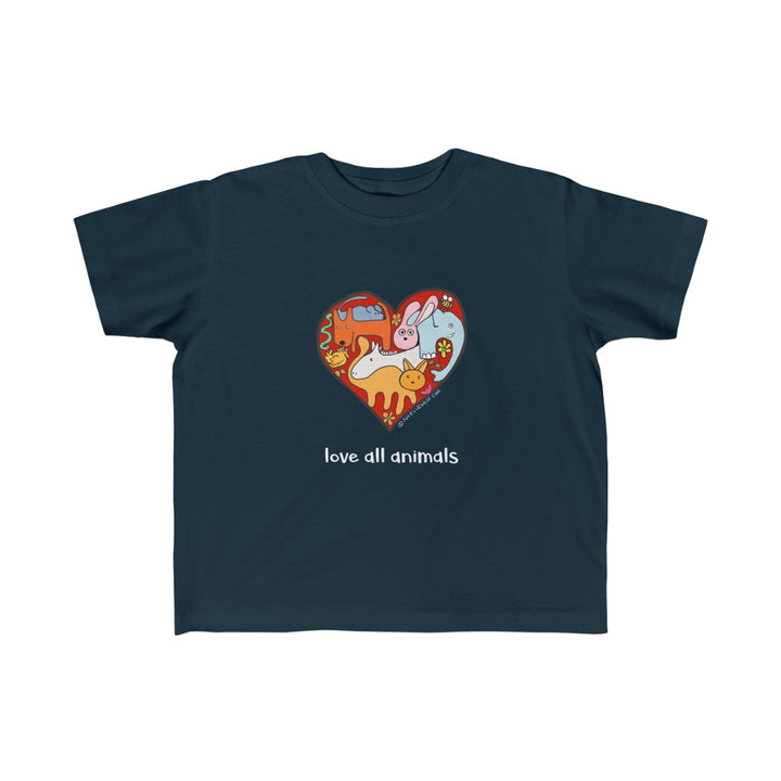 Childrens Love All Animals Sizes 2T to 6T T-Shirt