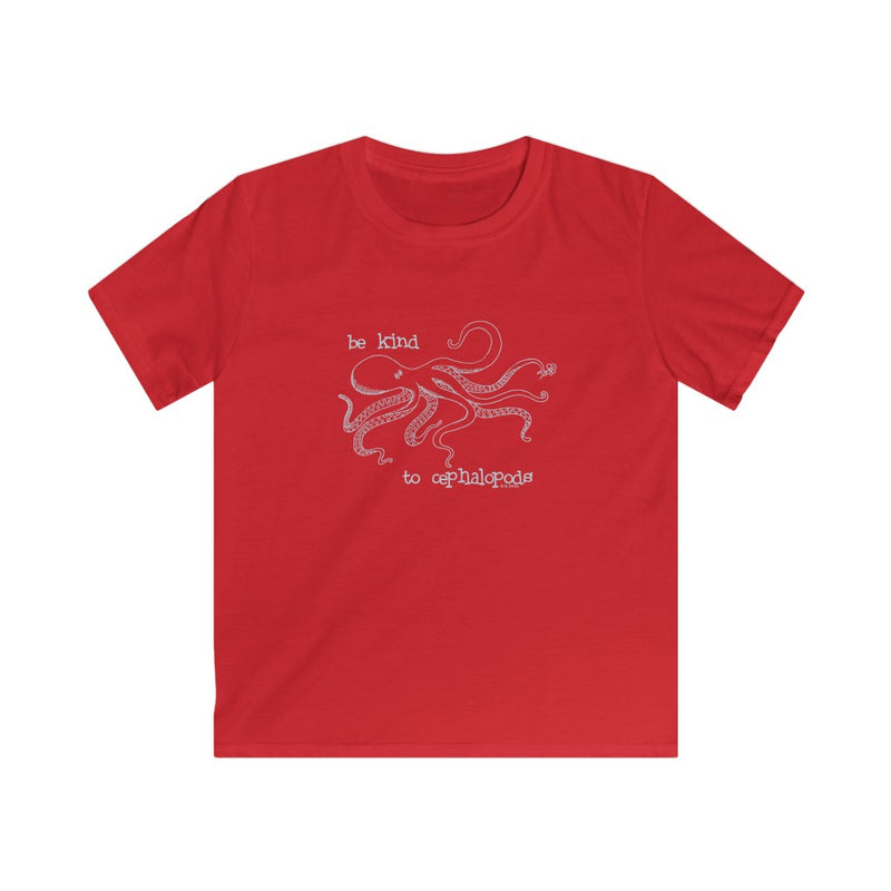 Be Kind to Cephalopods Octopus Youth Soft Tee