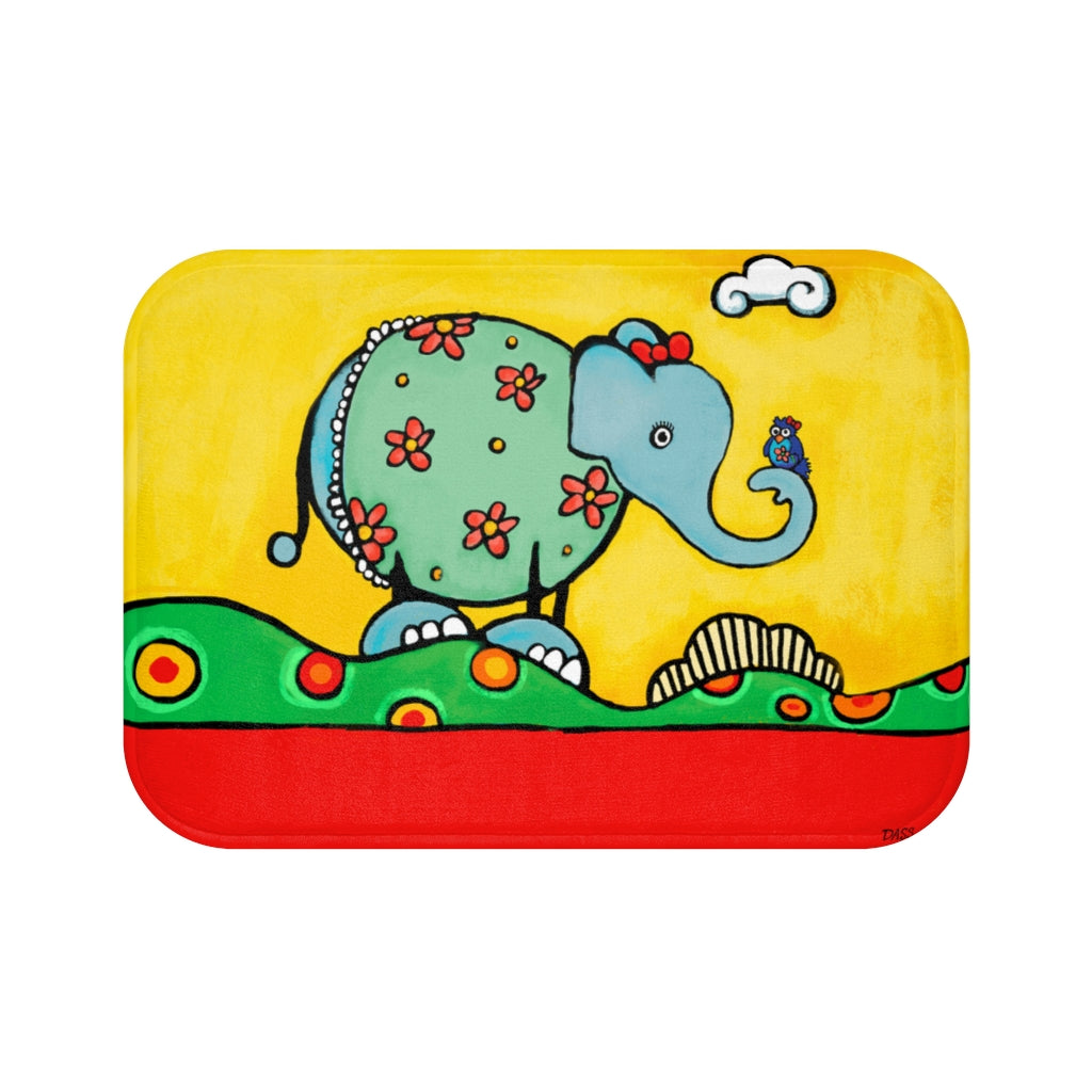 Elephant from Be Who You Are Book Plush Bath Mat