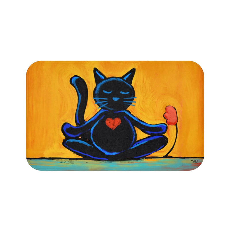Cat Zen Black Cat Plush Bath Mat