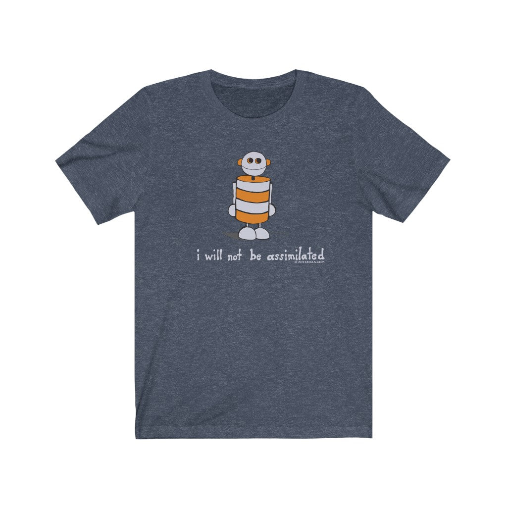 I will not be assimilated (Robot) Unisex Soft Cotton T-Shirt