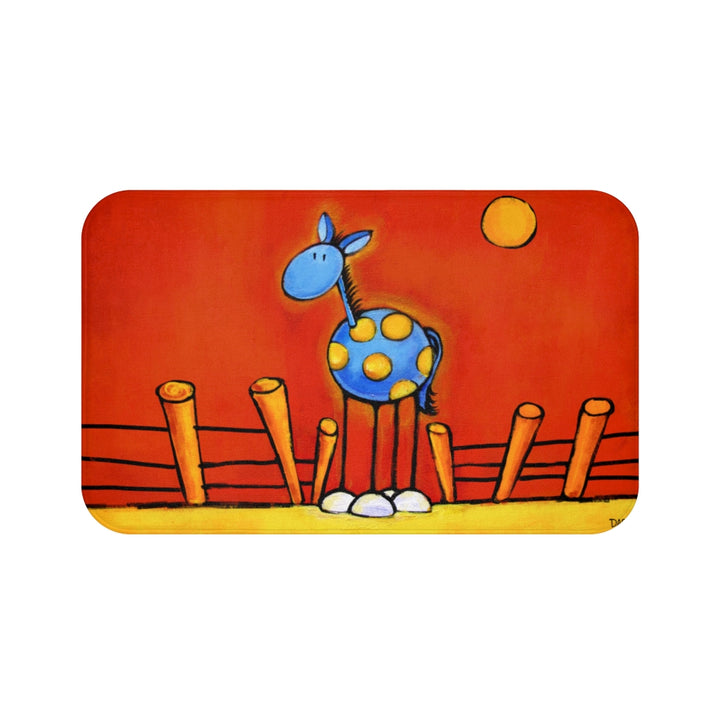 Don't Fence Me In Horse Plush Bath Mat