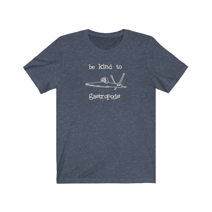 Be Kind to Gastropods Unisex Soft Cotton T-Shirt