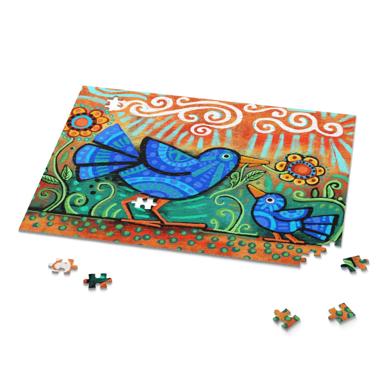 Mama and Baby Bird Puzzle (120, 252, 500-Piece)