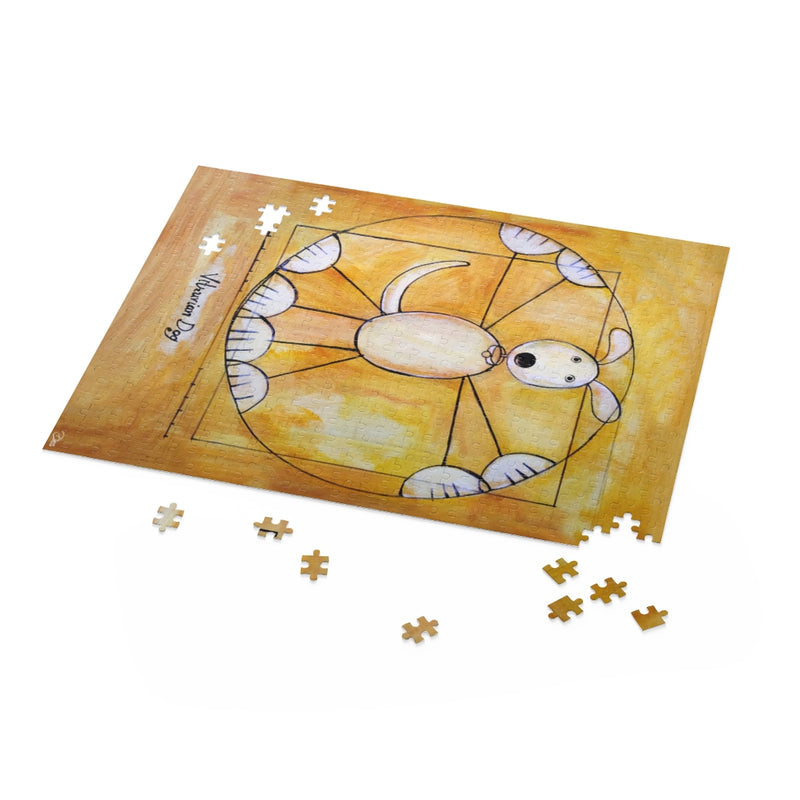 Vitruvian Dog Puzzle (120, 252, 500-Piece)