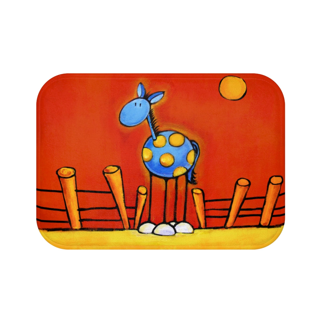 Don't Fence Me In Horse Plush Bath Mat
