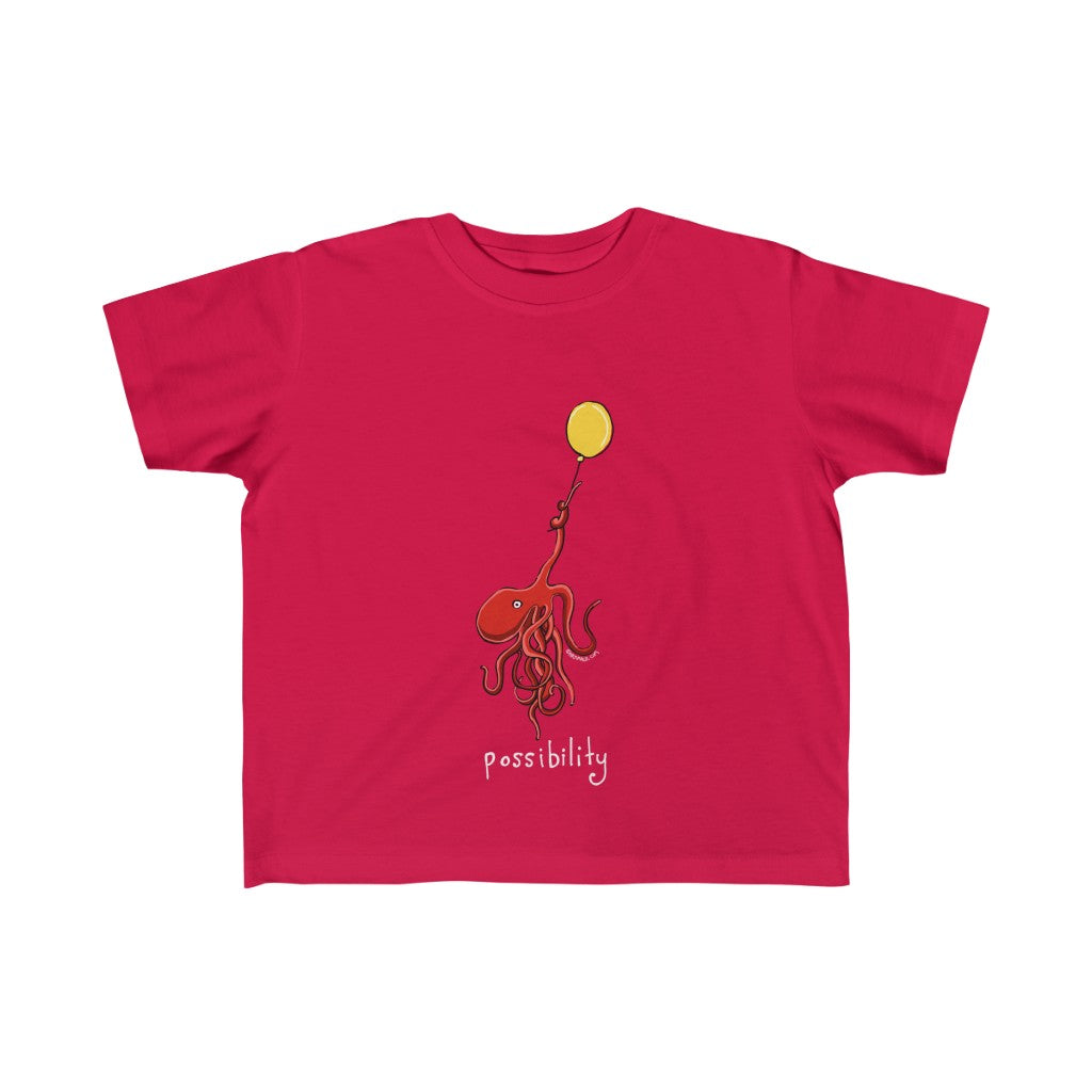 Childrens Octopus holding balloon Sizes 2T to 6T T-Shirt