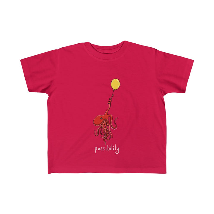 Childrens Octopus holding balloon Sizes 2T to 6T T-Shirt