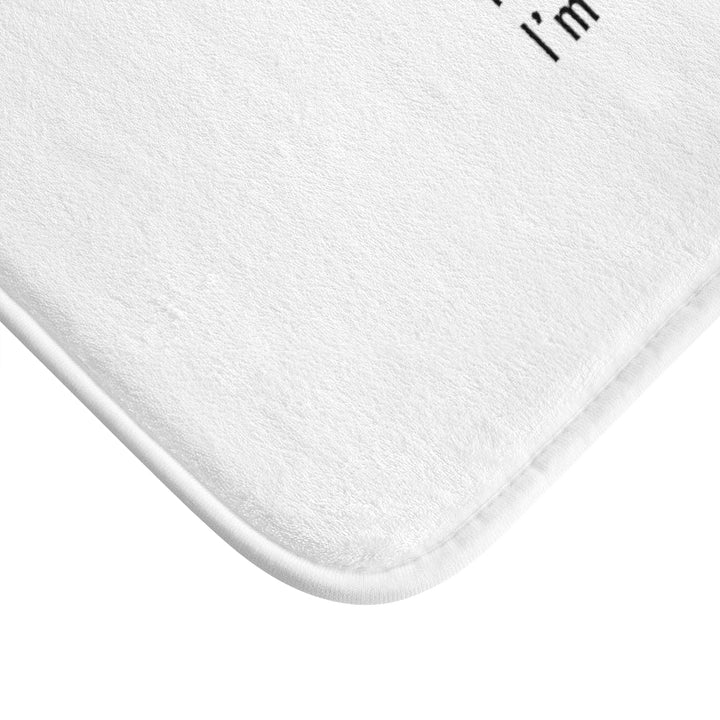 I'm afraid of NOT flying Plush Bath Mat